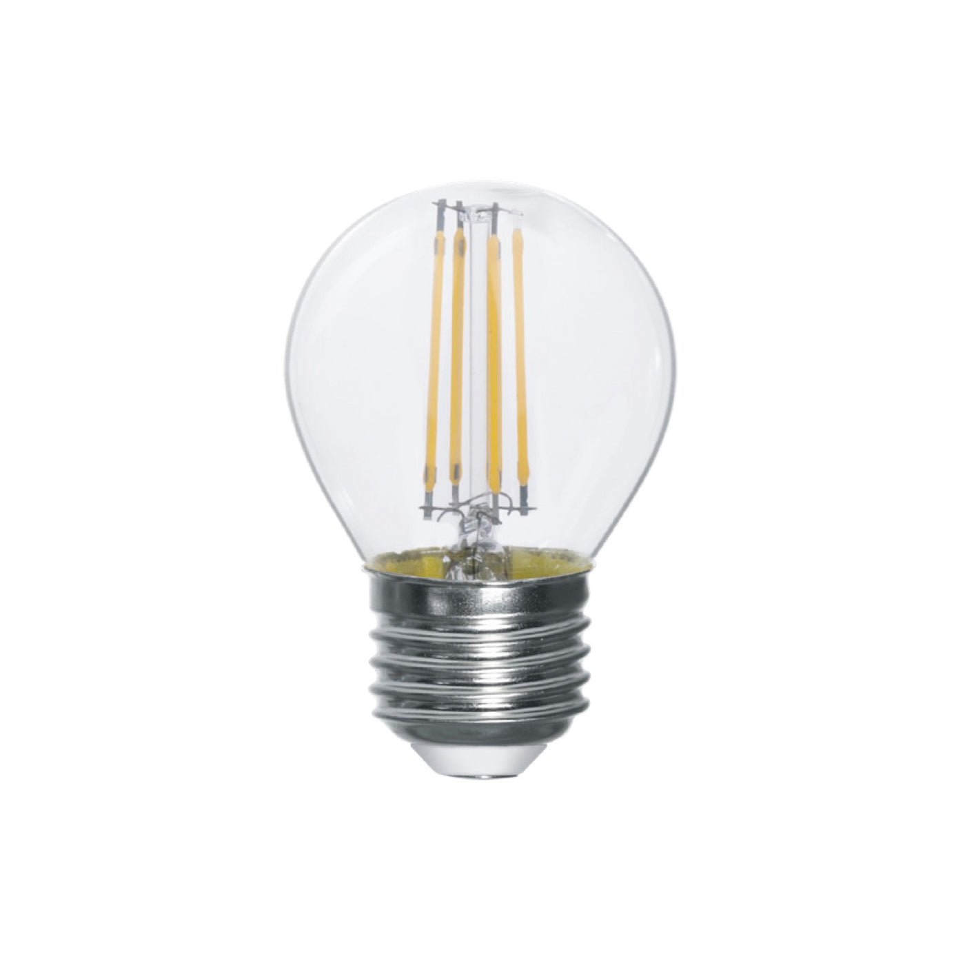 Bombilla LED de filamento E27 4W, 470 Lumen 4,5x7,6 cm. 