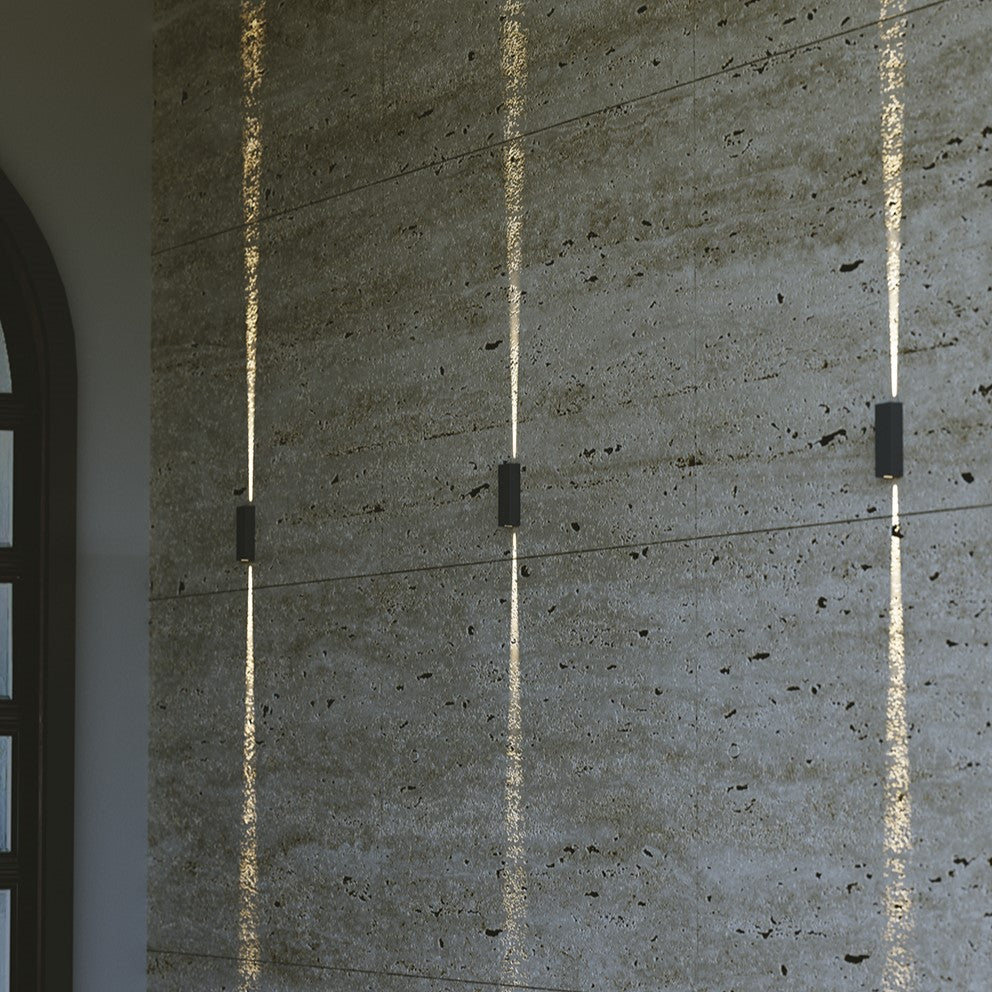 Applique d'extérieur Laser de couleur anthracite, avec LED SMD 3W et 5W et lumière naturelle