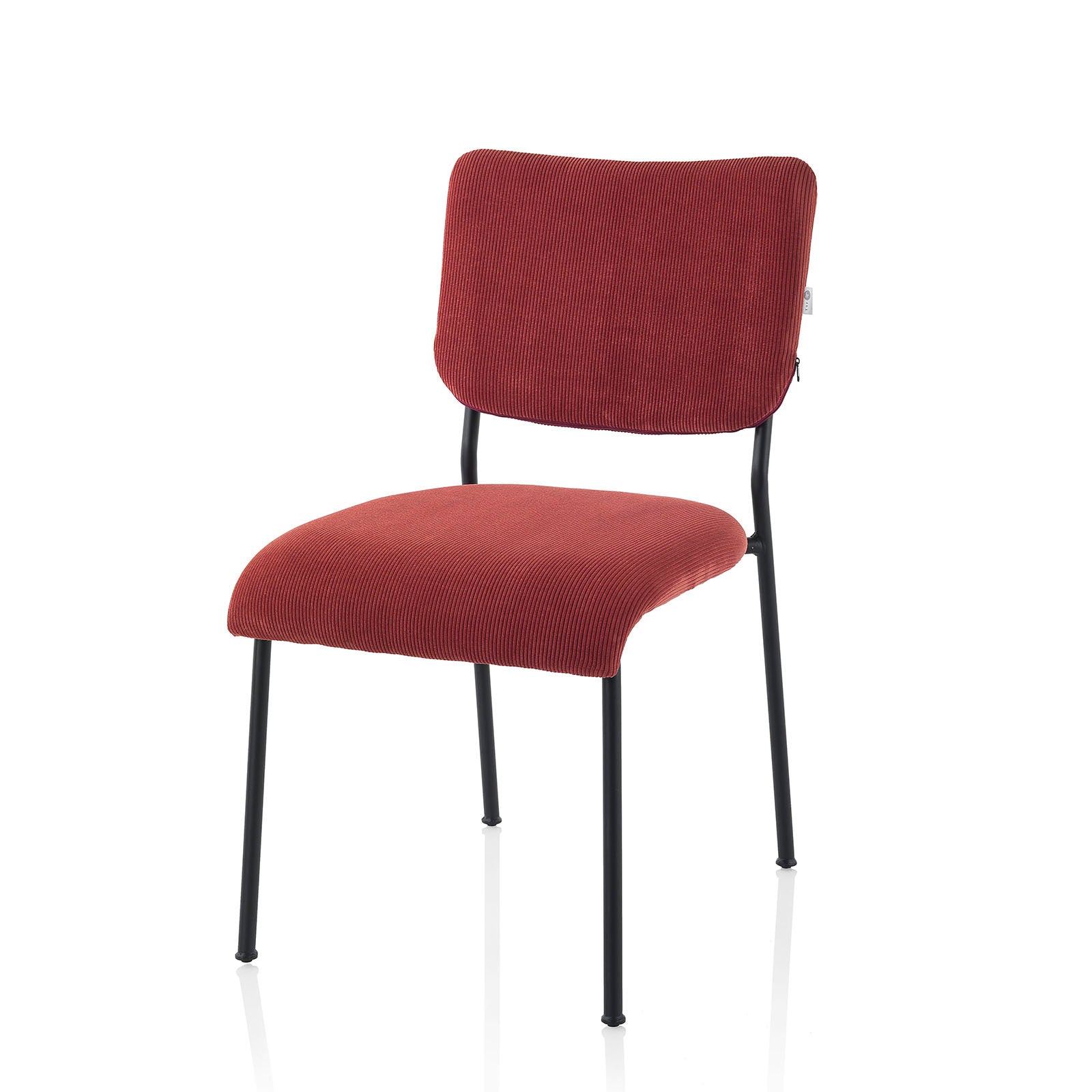 Conjunto de 2 sillas MEG de metal y terciopelo