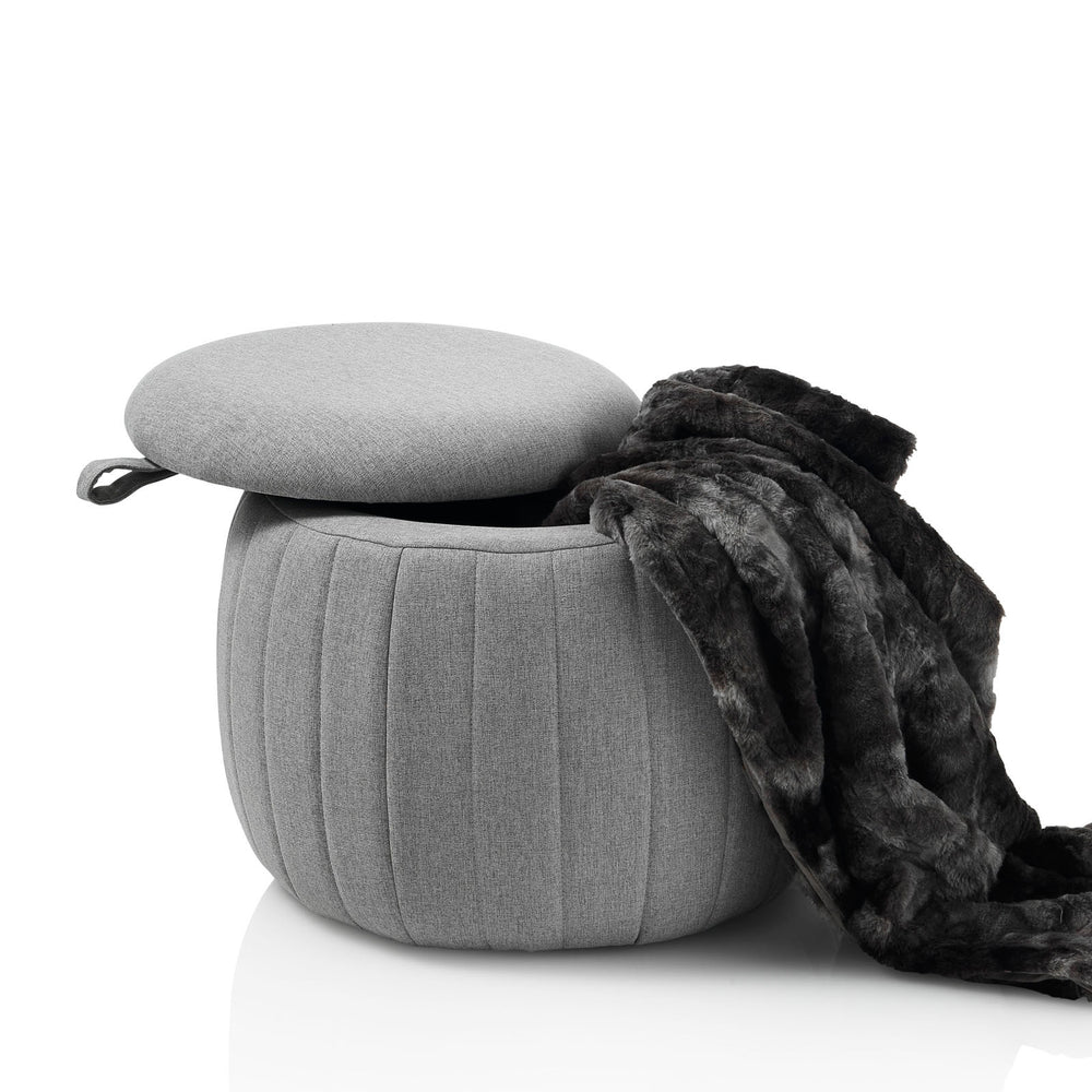 Pouf imbottito con contenitore HIDDEN