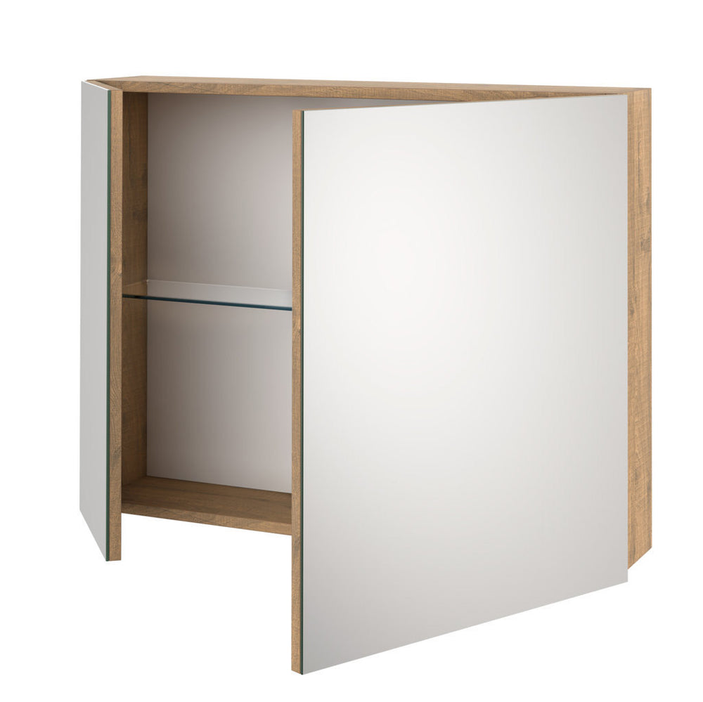 Mobile specchiato VANITY a due ante in vetro e metallo