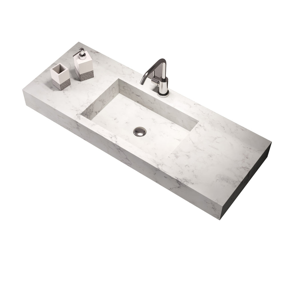 Lavabo MARBLE con vasca e top in laminato