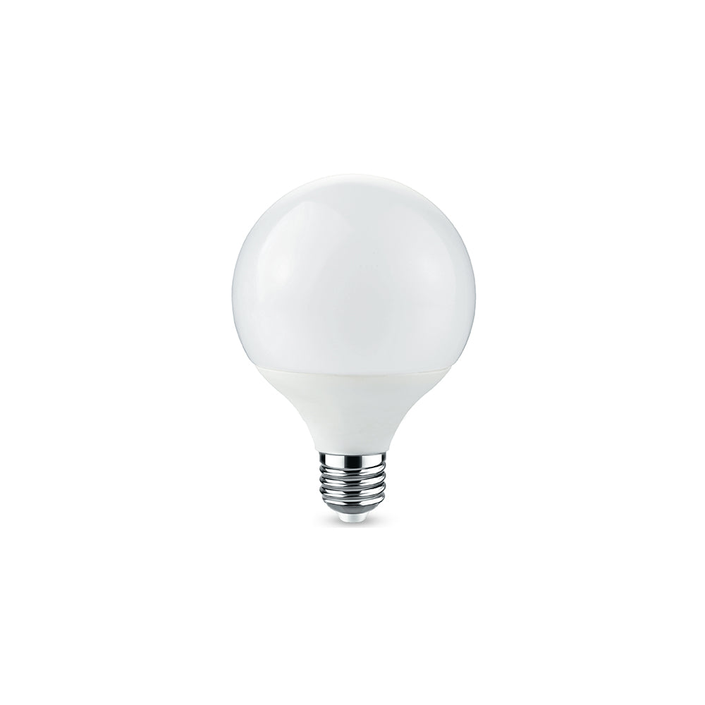 Bombilla LED SMART de 10W con casquillo E27, regulable, RGB (multicolor) + CCT (luz cálida, fría, natural) con función WIFI, 14x9,5 cm.