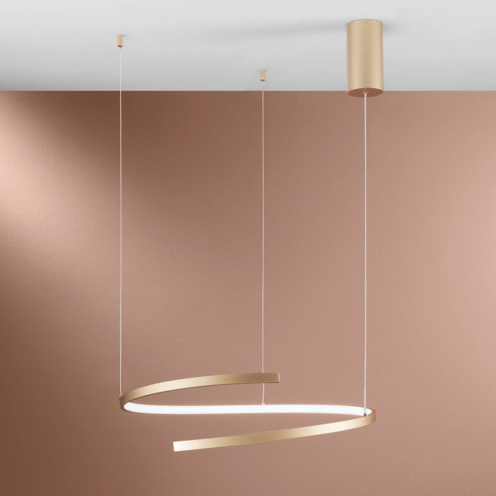 Sospensione LED MOMA in metallo verniciato con interruttore CCT