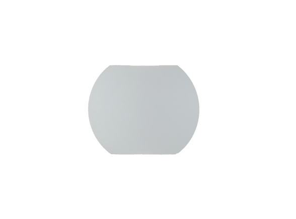 Applique LED Miura per esterni, in alluminio bianco goffrato ultrasottile